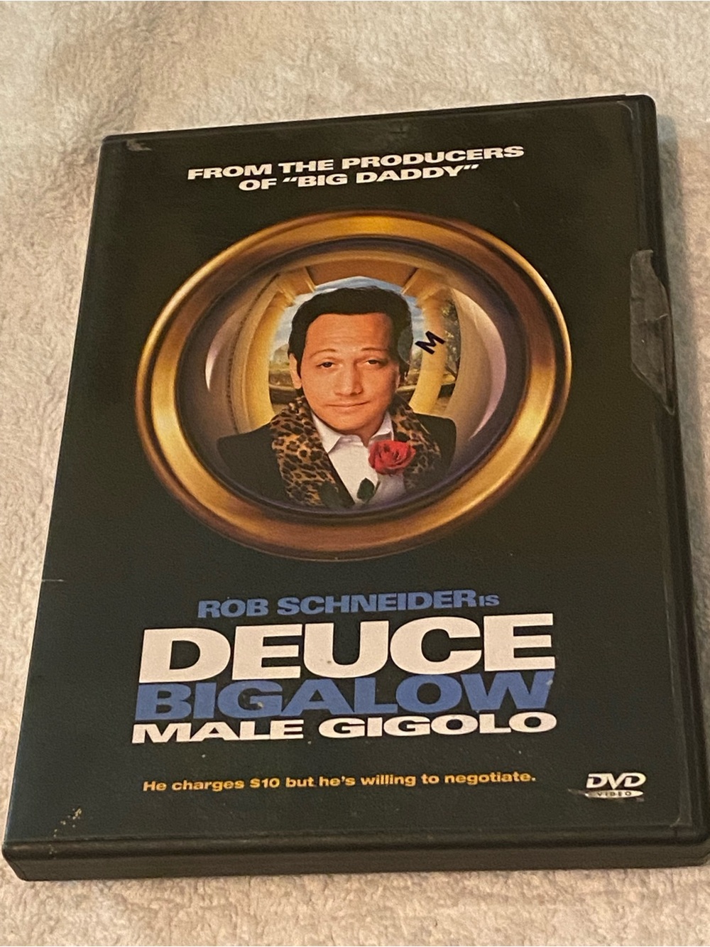 Deuce Bigalow Male Gigolo DVD - Black & Blue Cover